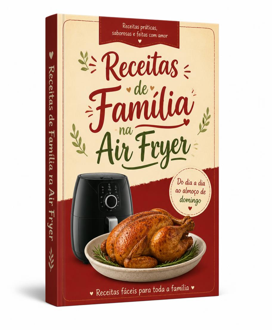 Capa do ebook Receitas da Tia Zefa para Air Fryer
